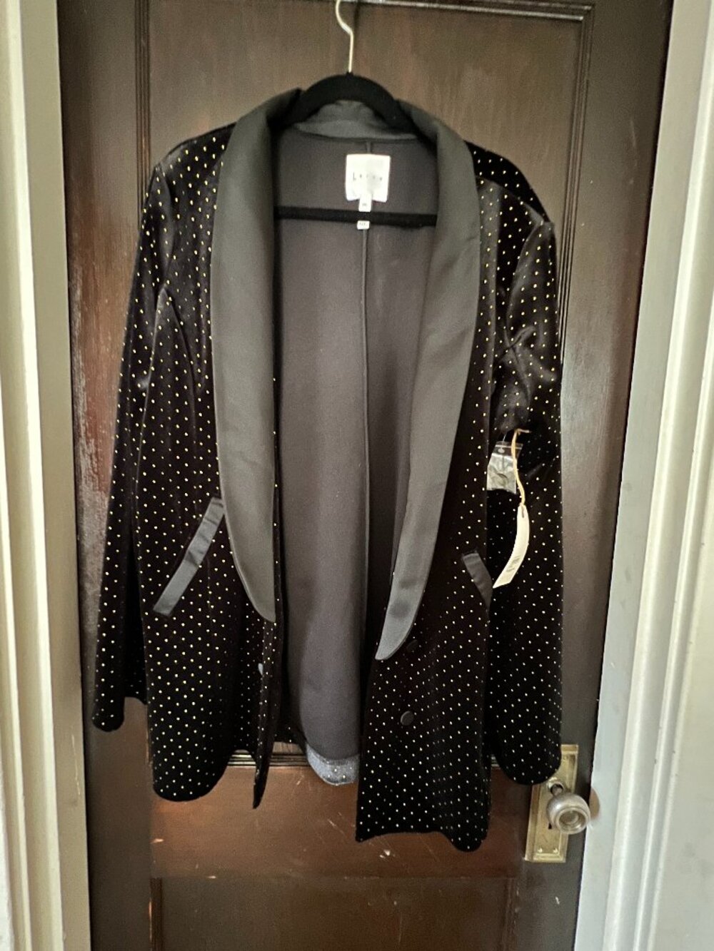 NWT Leith Velvet Studded Blazer - XXL